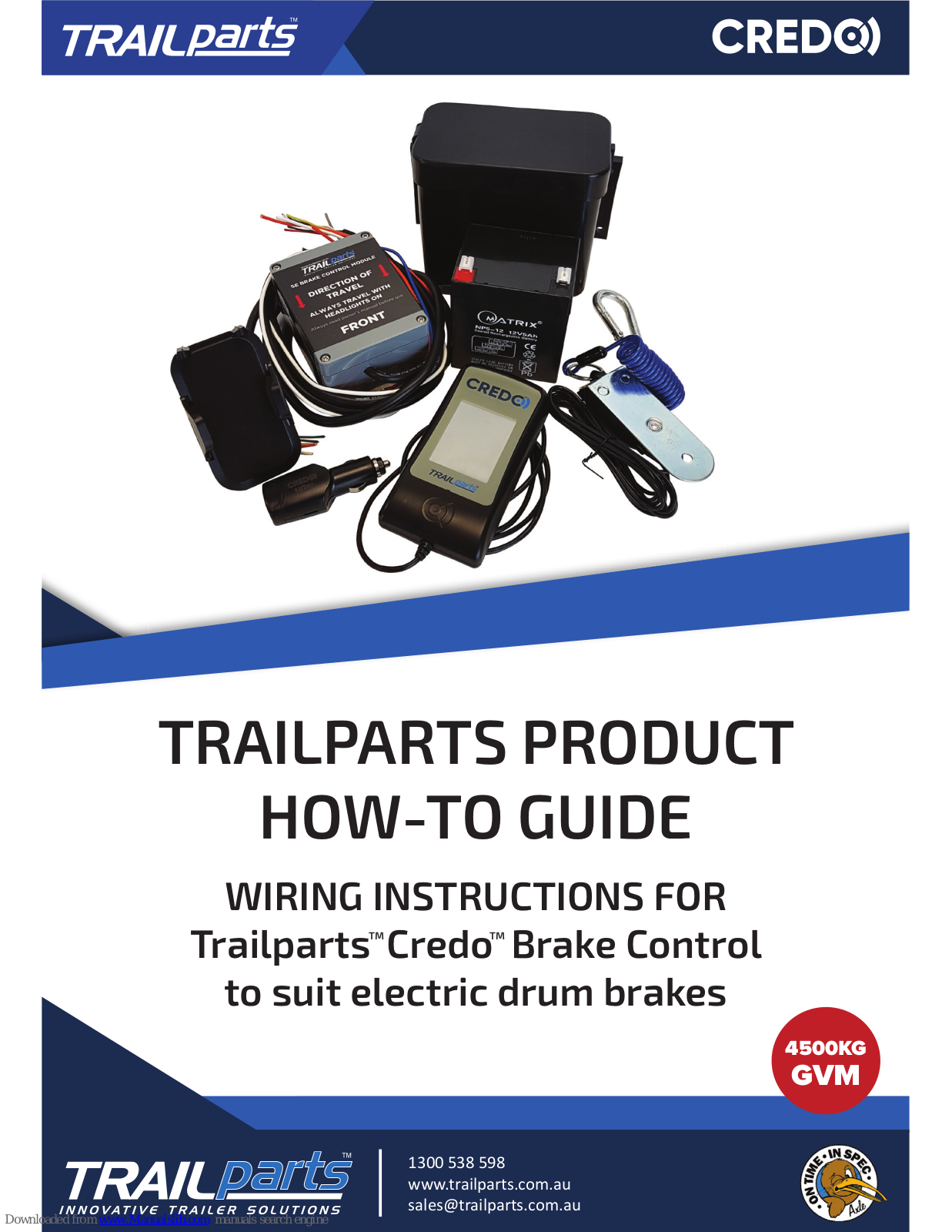 TRAILPARTS Credo Product Manual