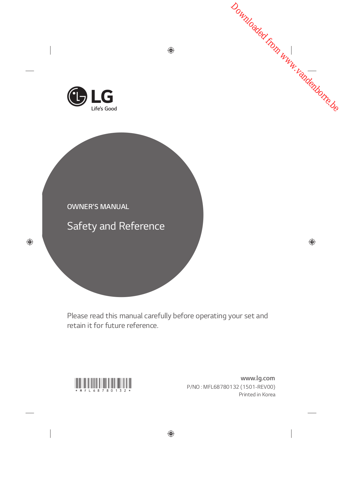 LG UG87 series, UF85 series Owner's Manual