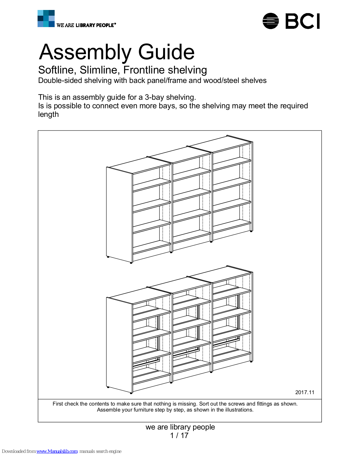 BCI Softline, Frontline, Slimline Assembly Manual - ManualMachine.com