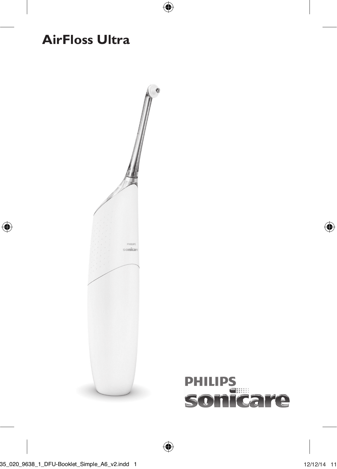 Philips Sonicare Airfloss Ultra User Manual