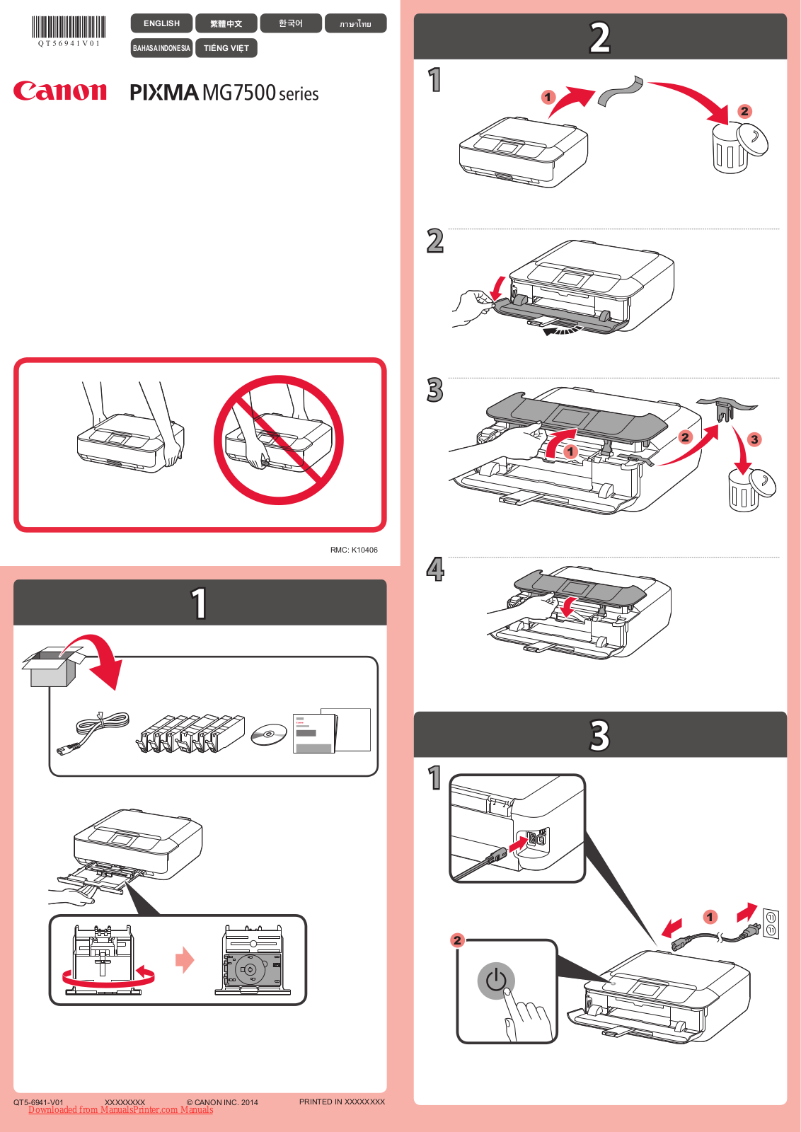 Canon PIXMA MG7500 SERIES, PIXMA MG5600 SERIES User Manual