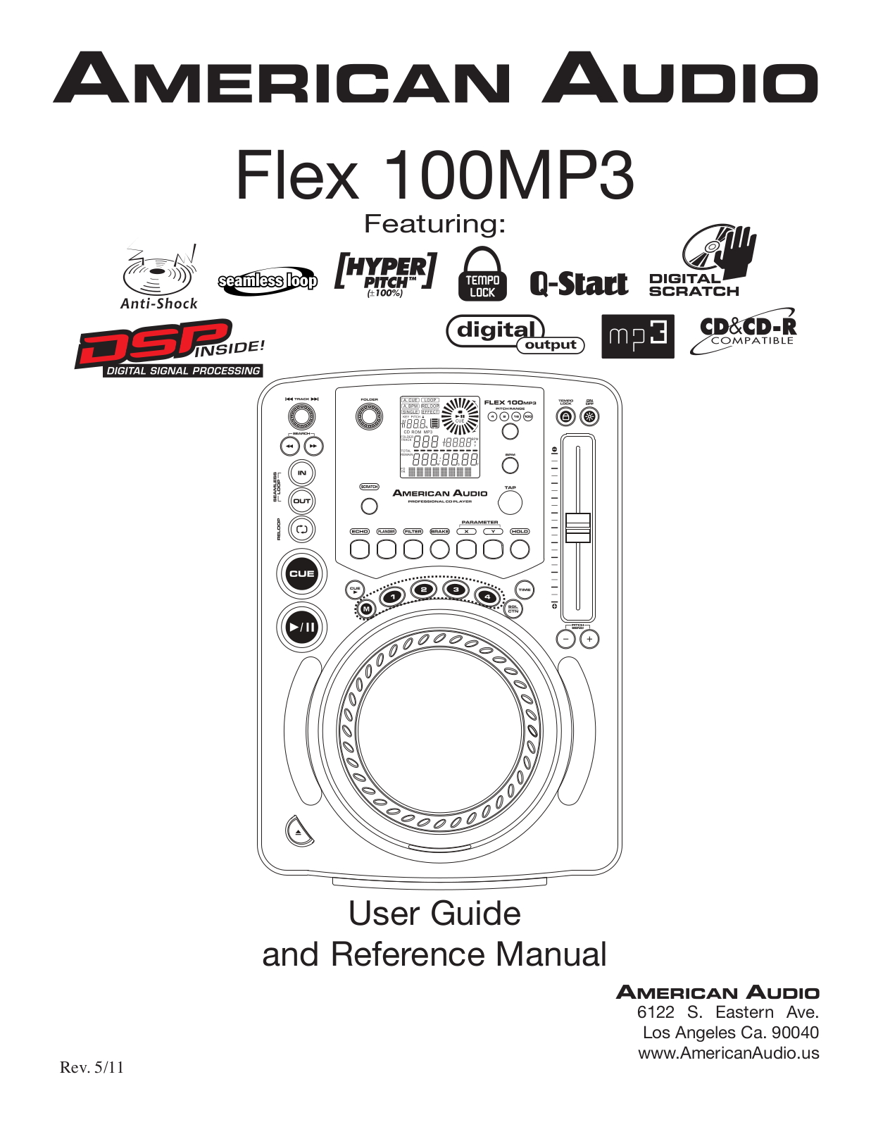 American Audio 100MP3 User Manual