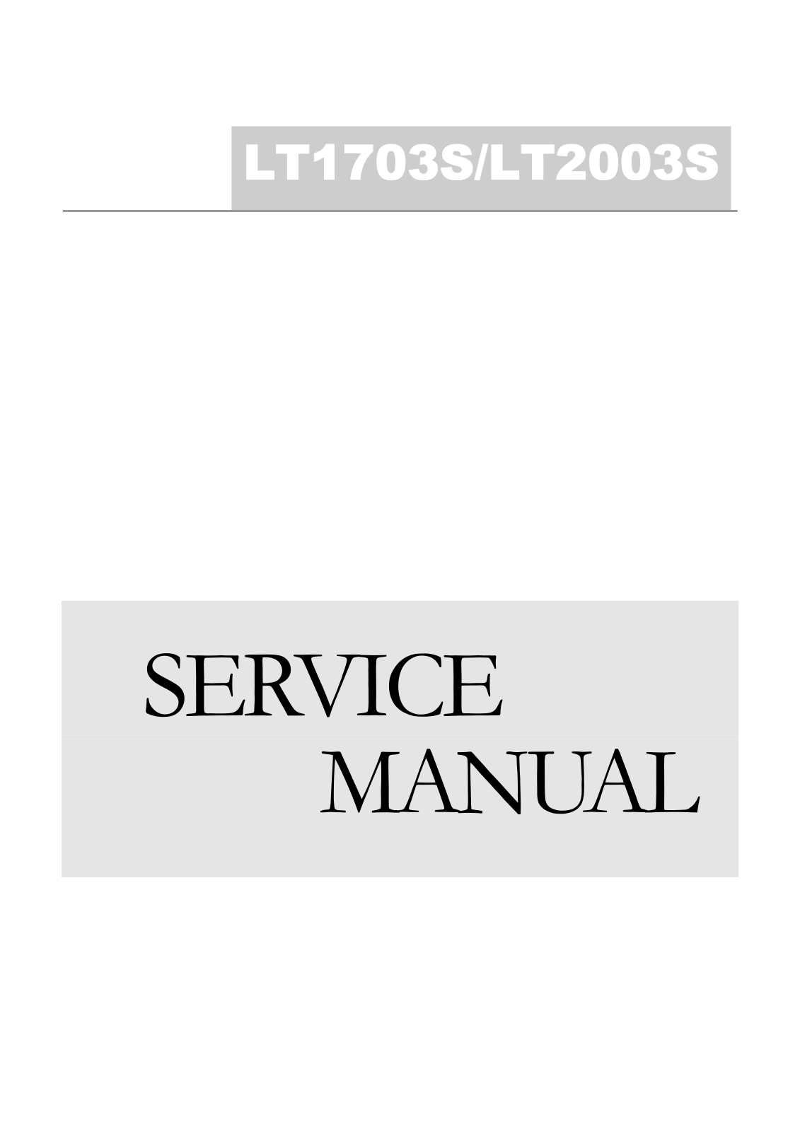 BBK LT1703S, LT2003S Schematic