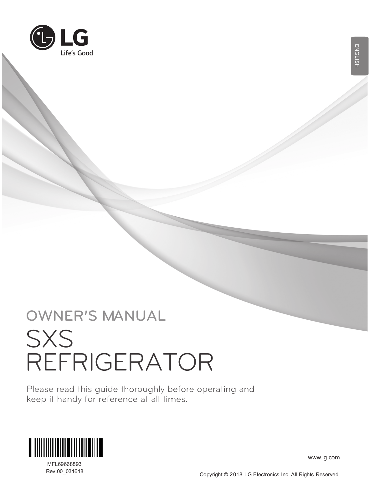 LG GR-M247UGBW Owner’s Manual