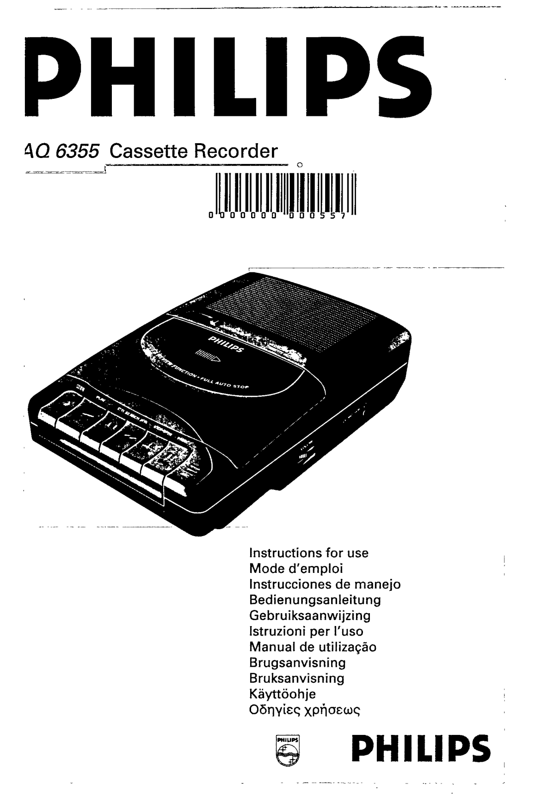 Philips AQ6355/00, AQ6355/17, AQ6355/05 User Manual