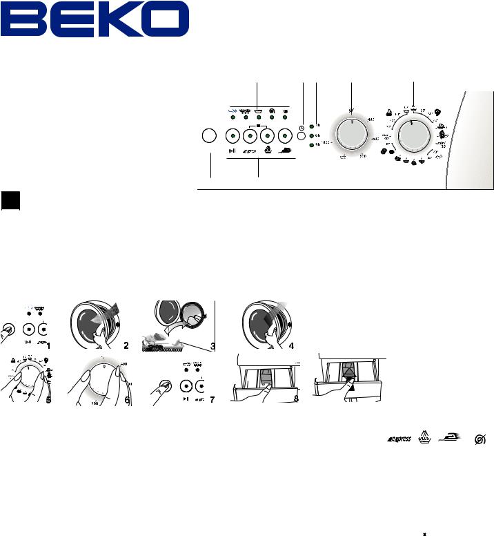 BEKO WMD 24500 TS, WMD 24500 TBL, WMD 24500 T User Manual