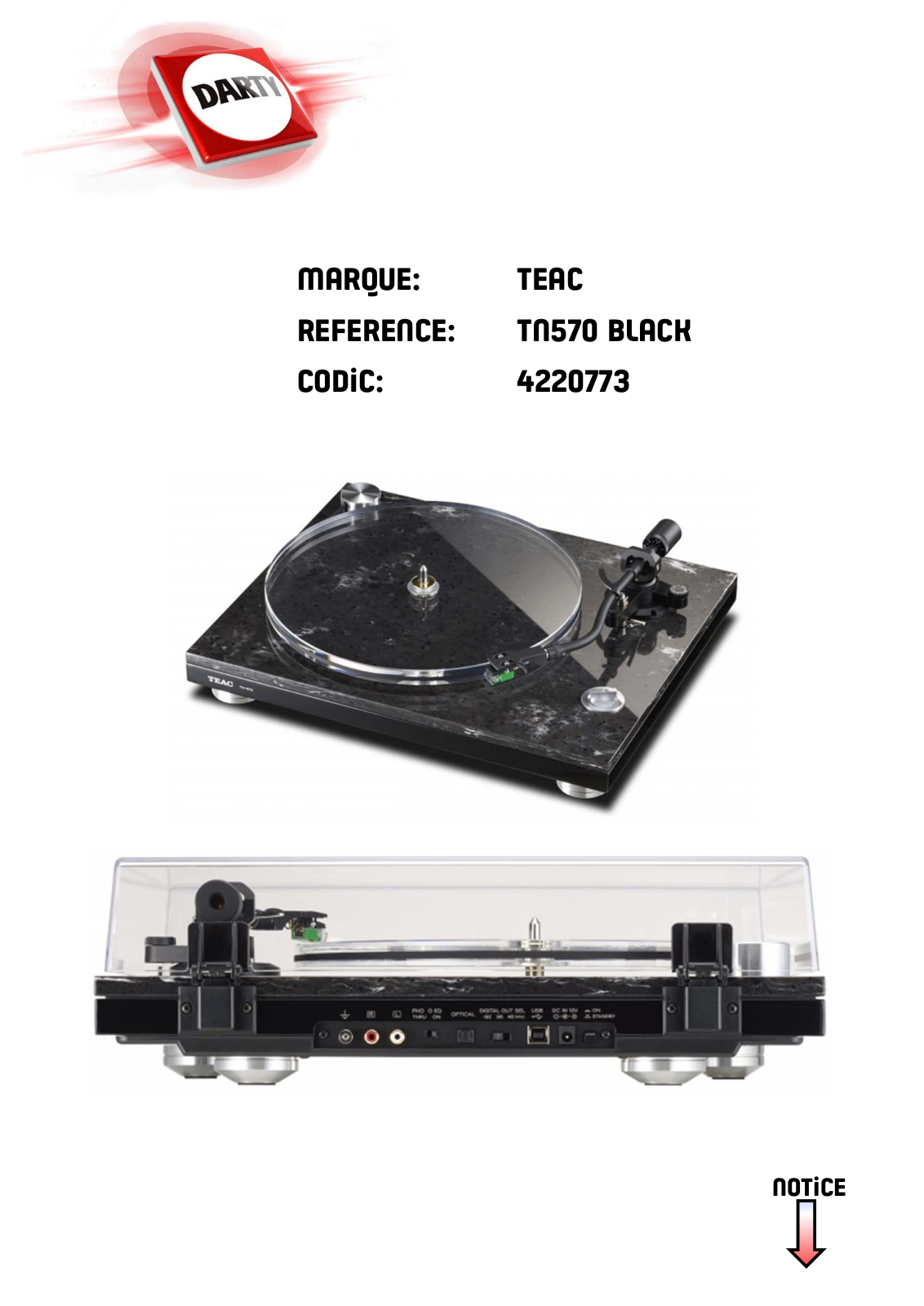 Teac TN570 User Manual