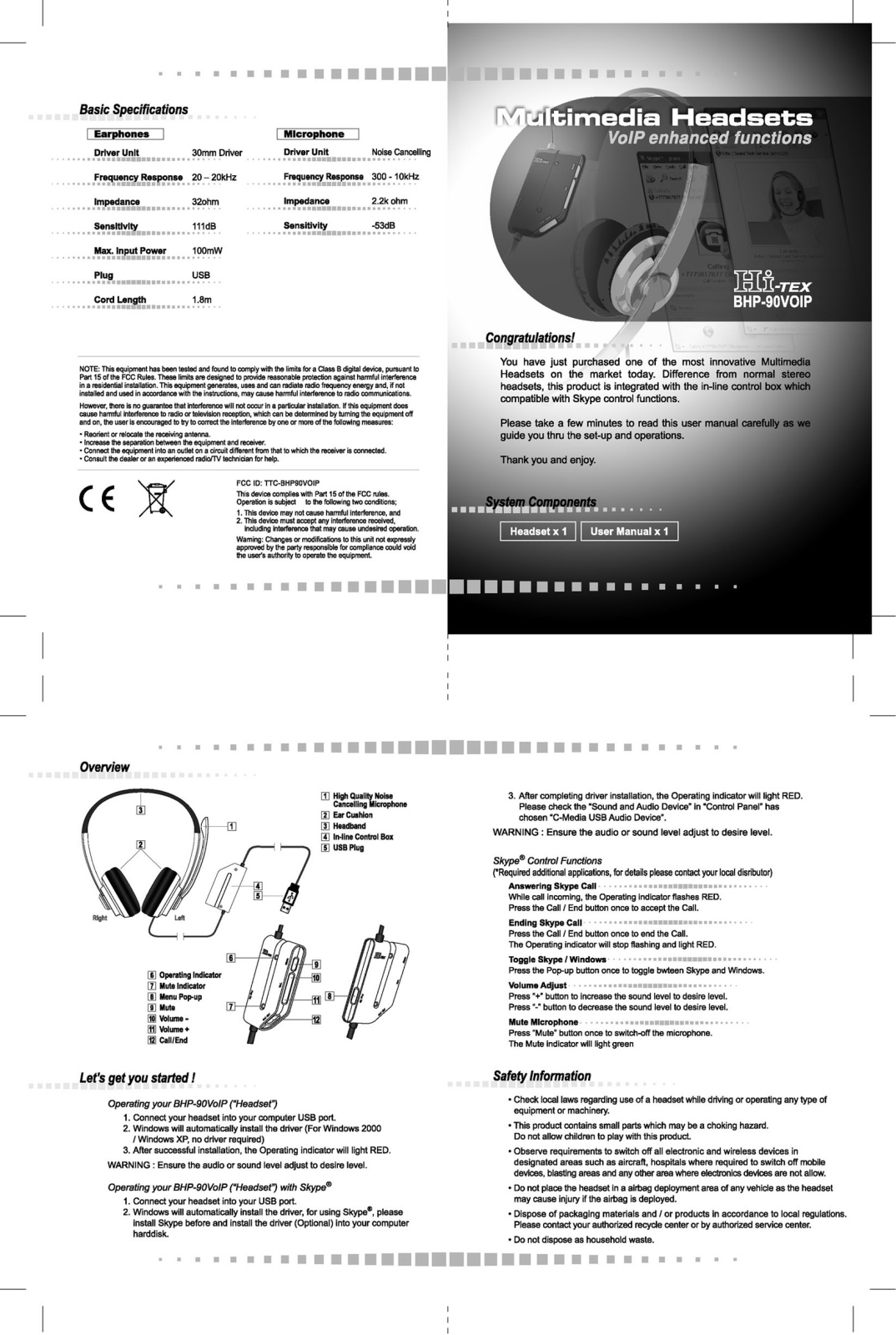 Fujikon BHP90VOIP User Manual