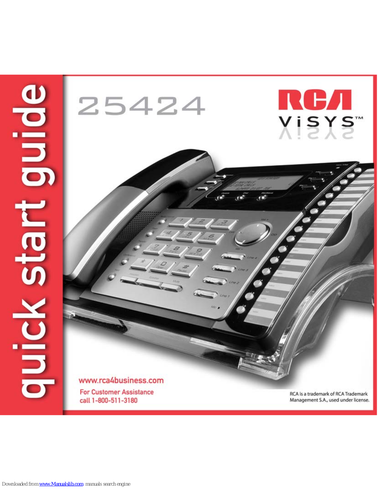 RCA Visys 25424 Quick Start Manual