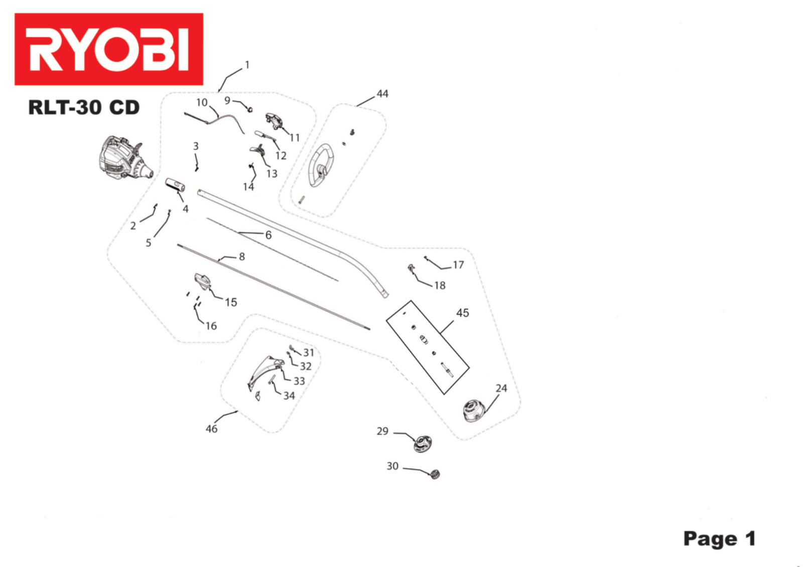 Ryobi RLT-30 User Manual