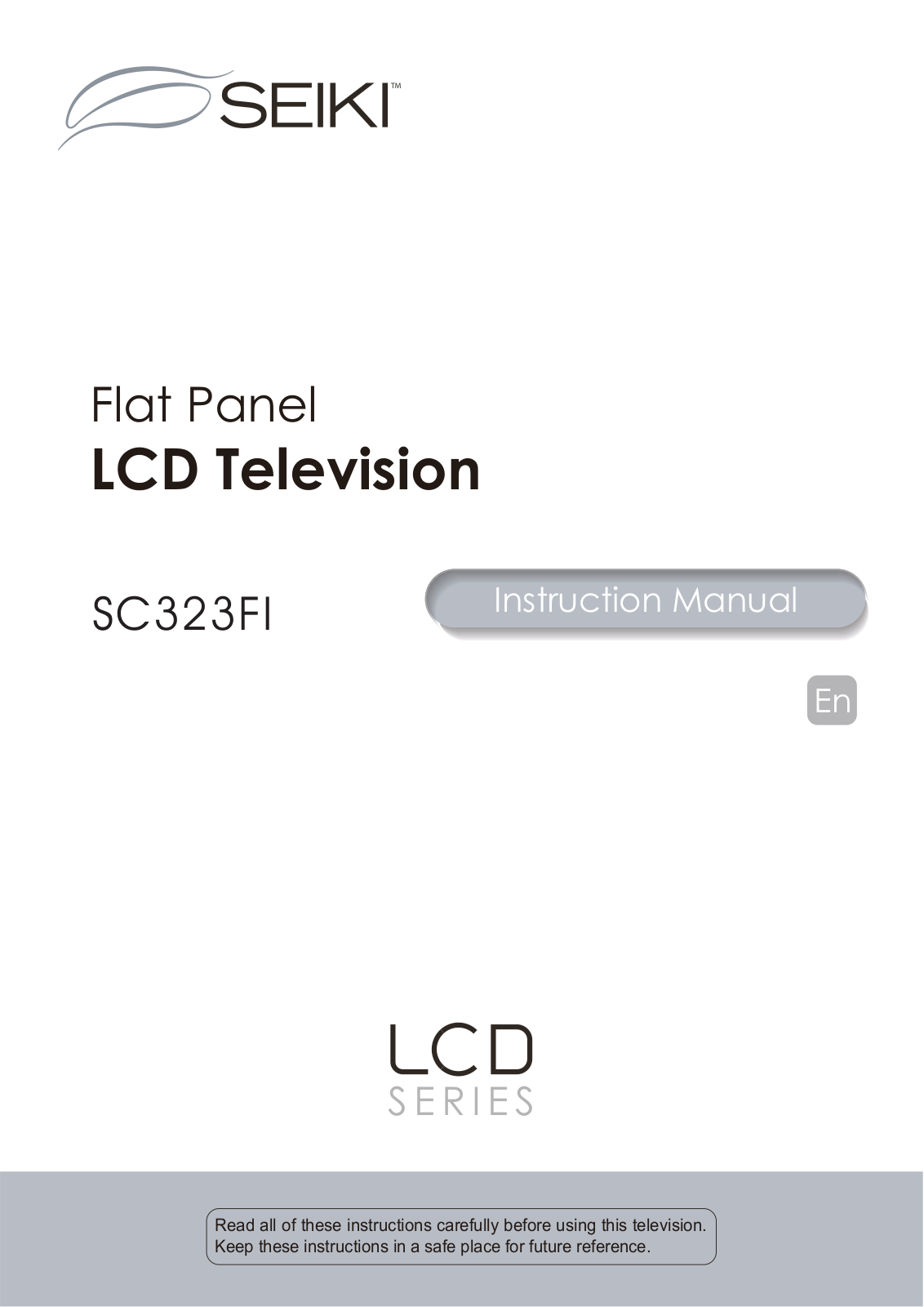 SEIKI SC323FI, SC232FI User Manual