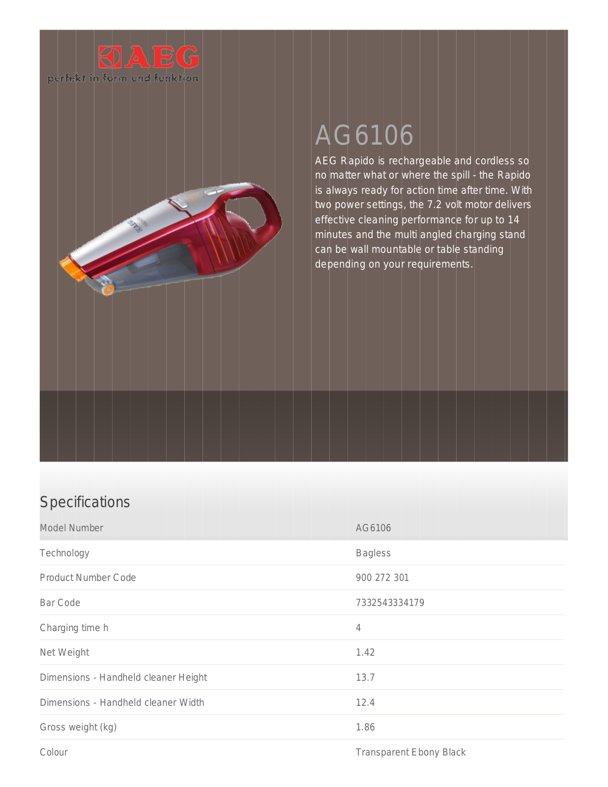 AEG AG5112 User Manual