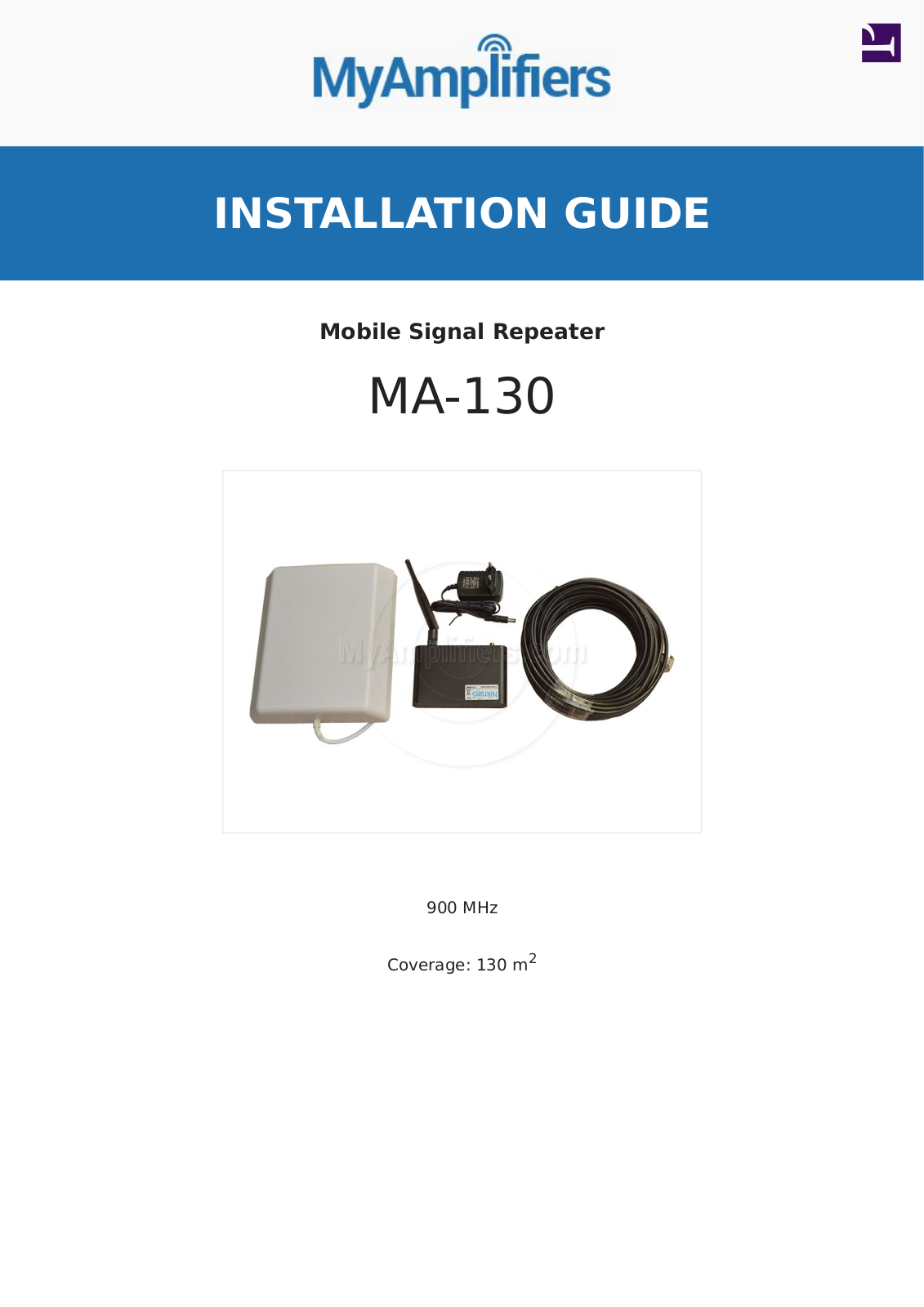 MyAmplifiers ma-130 Installation Manual