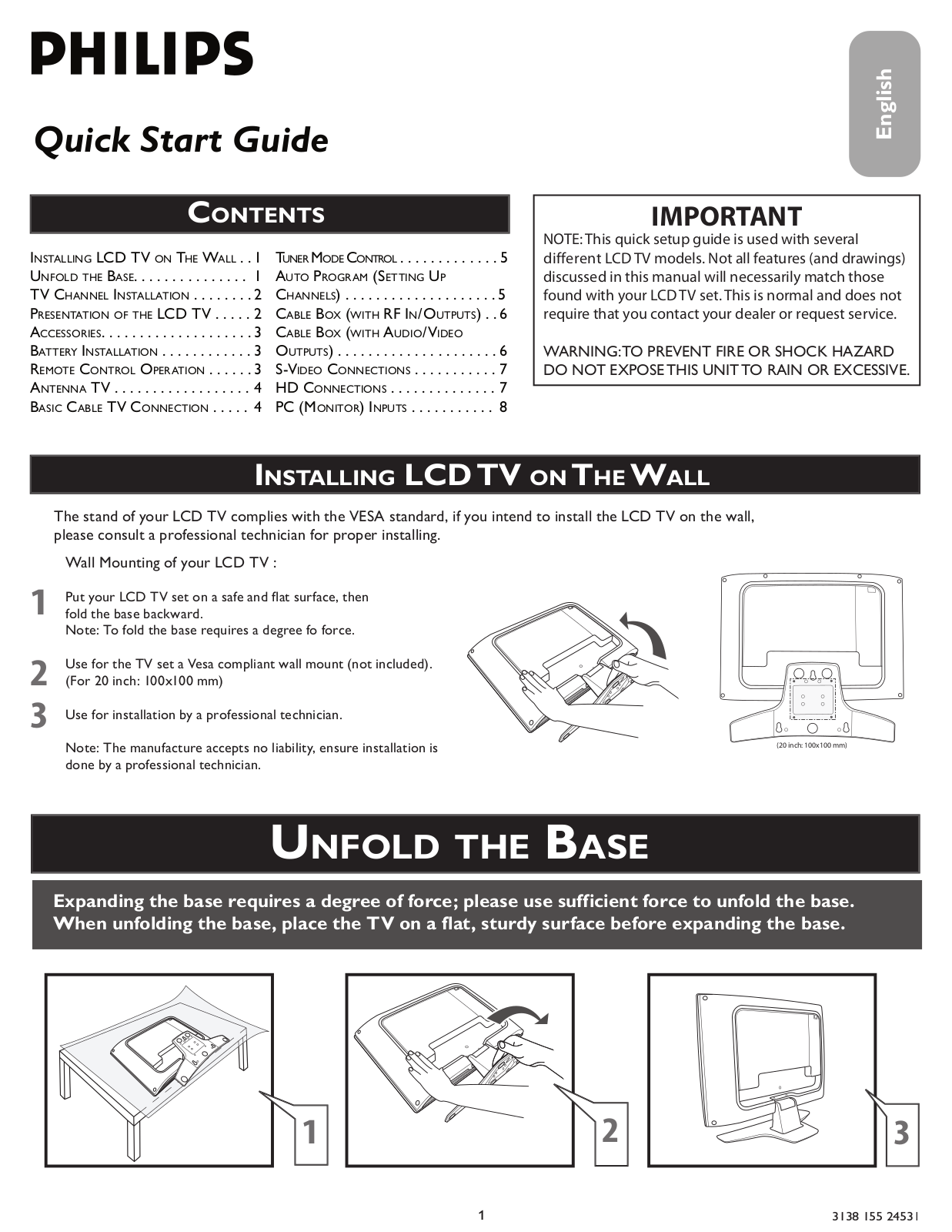 Philips 20TA1000-98 User Manual