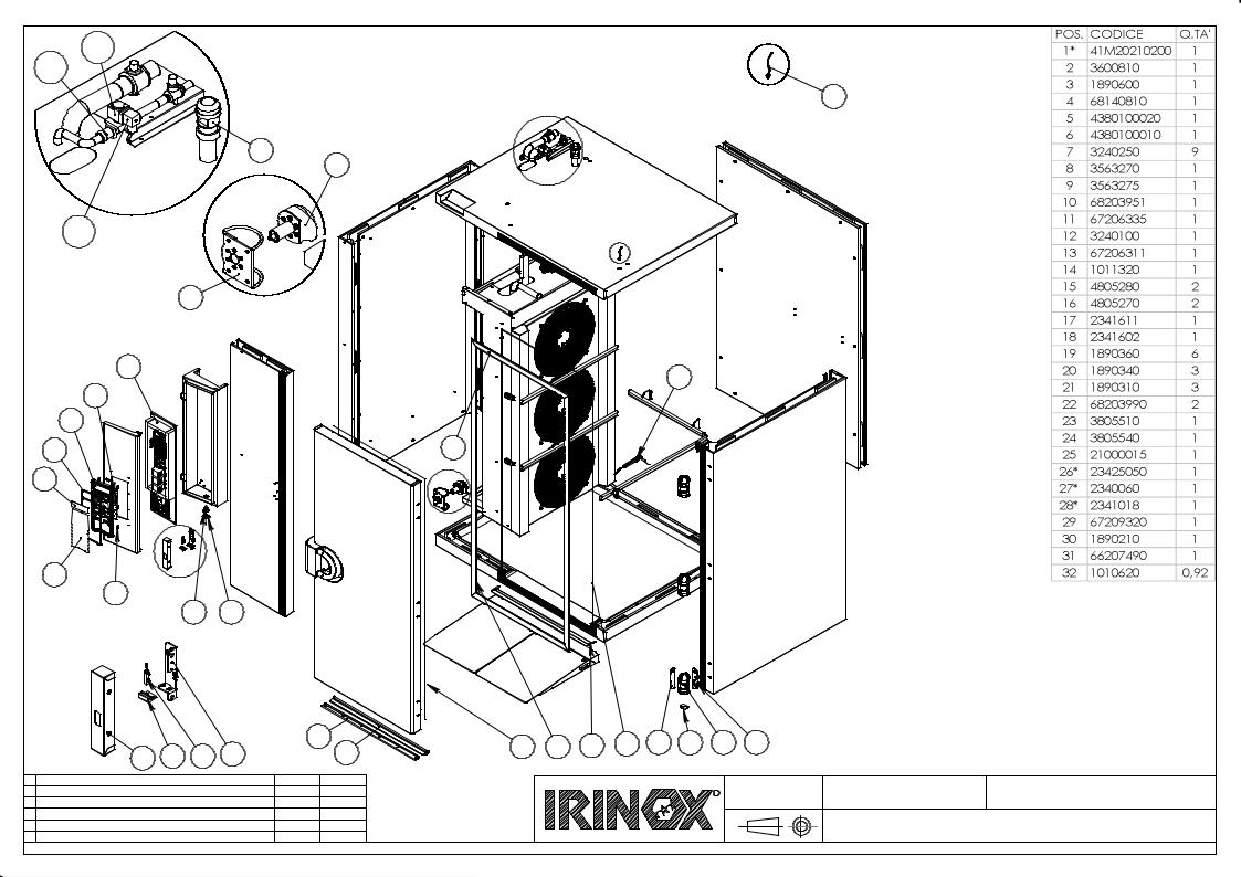 Irinox MF250.2 Parts List