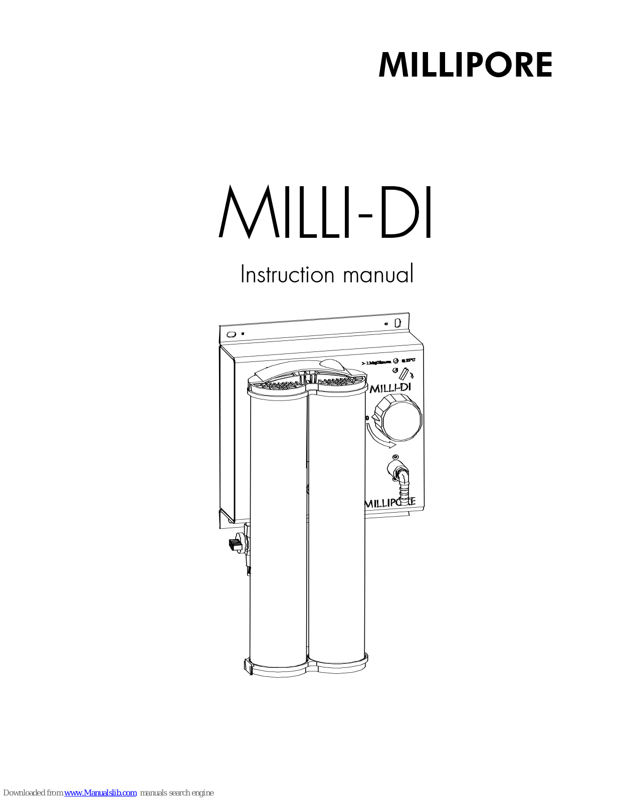 Millipore Milli-DI Instruction Manual