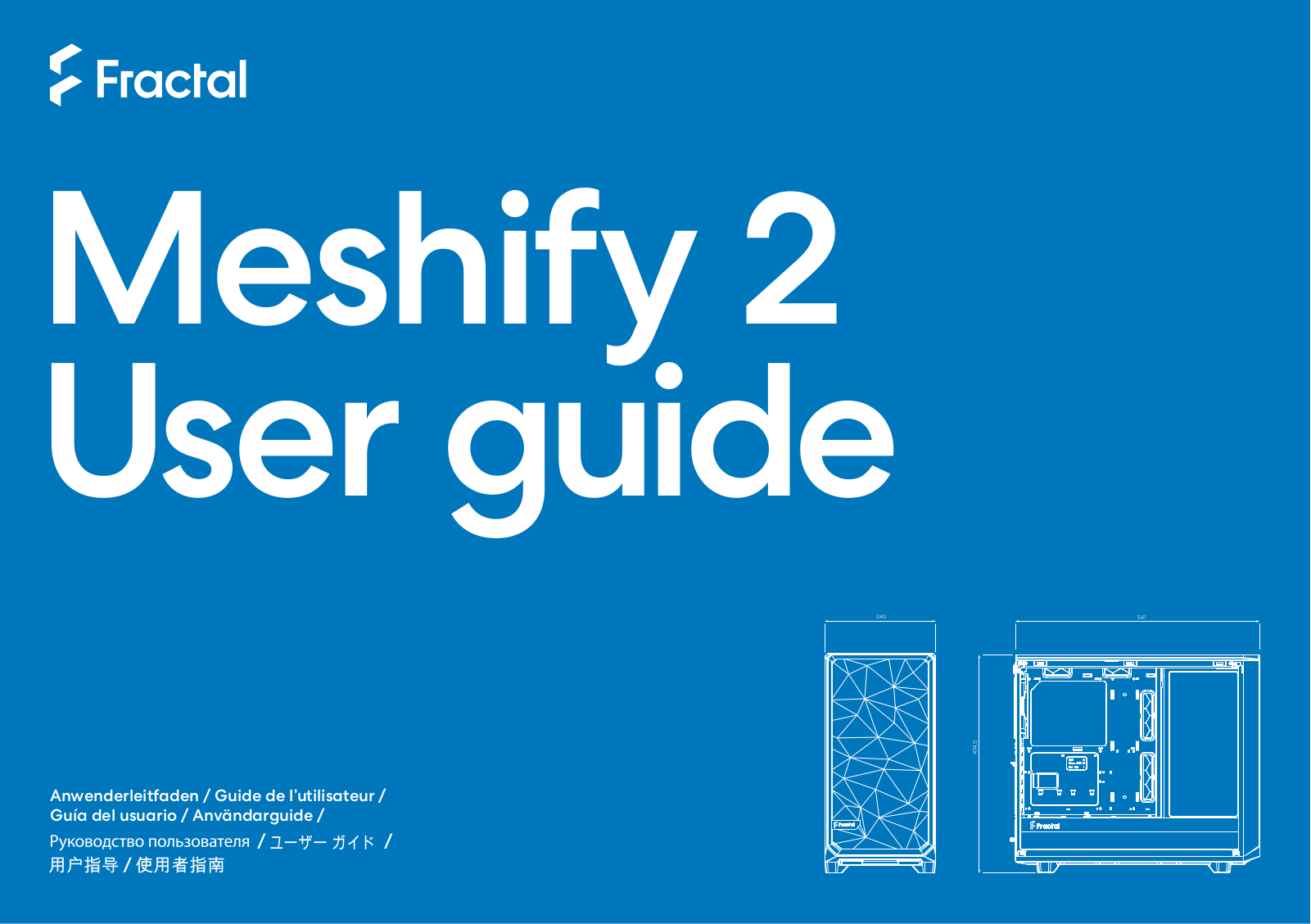 Fractal Design Meshify 2 operation manual