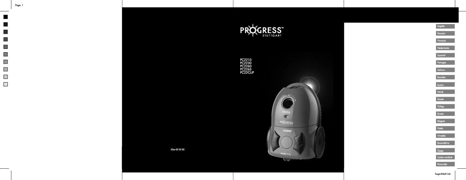 PROGRESS PC 2260, PC 2265 User Manual