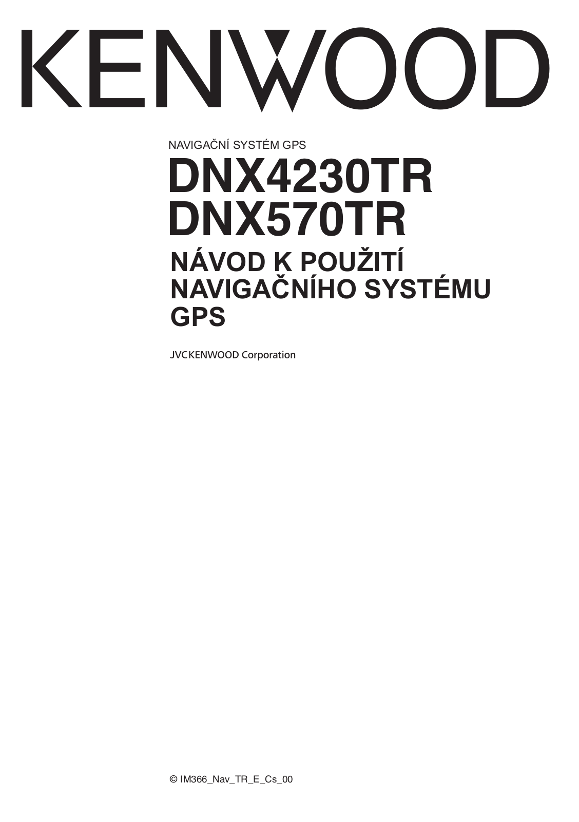 Kenwood DNX4230TR User Manual