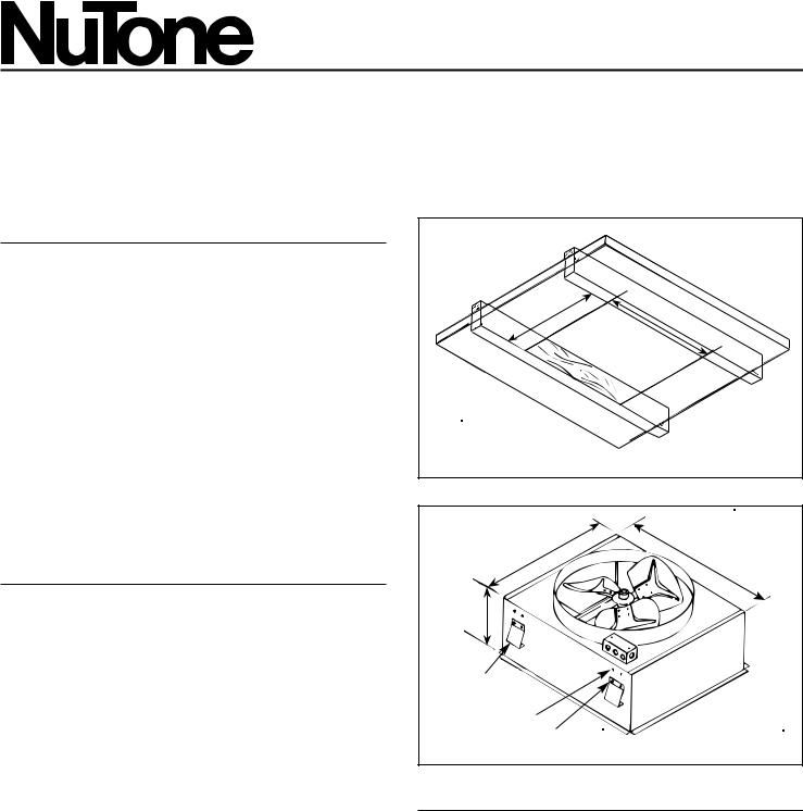 NuTone WHV-20 User Manual
