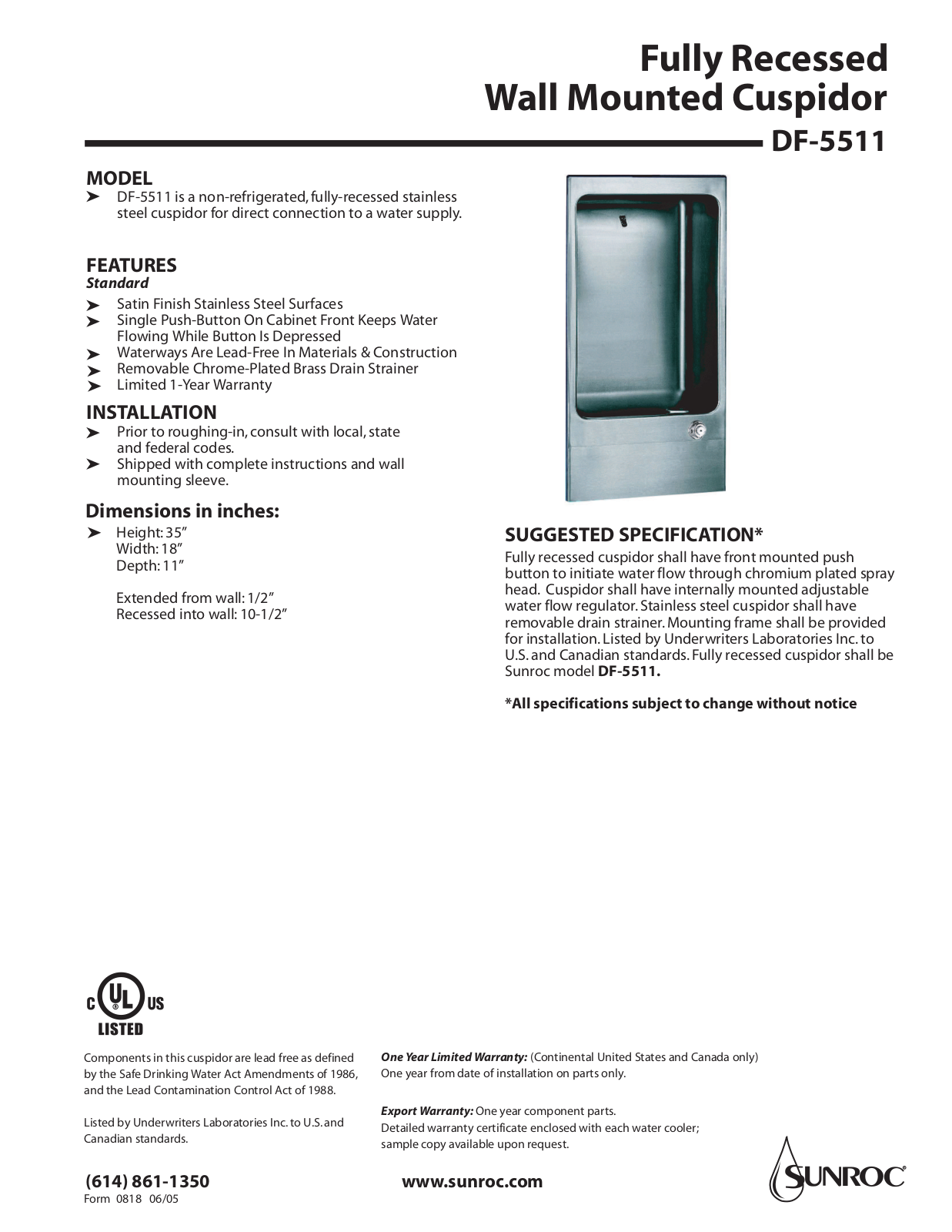 Oasis DF-5511 User Manual