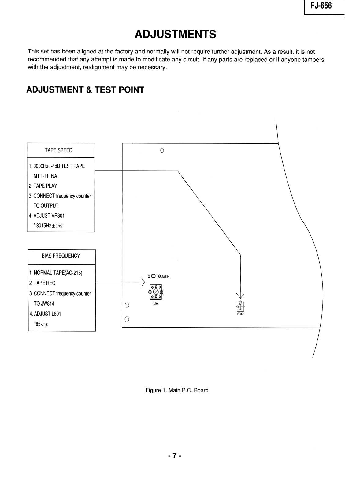 Goldstar fj-656 Service Manual adj