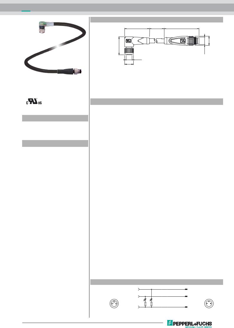 Pepperl Fuchs V3-WM-E2-BK1.5M-PUR-U-V3-GM Data Sheet