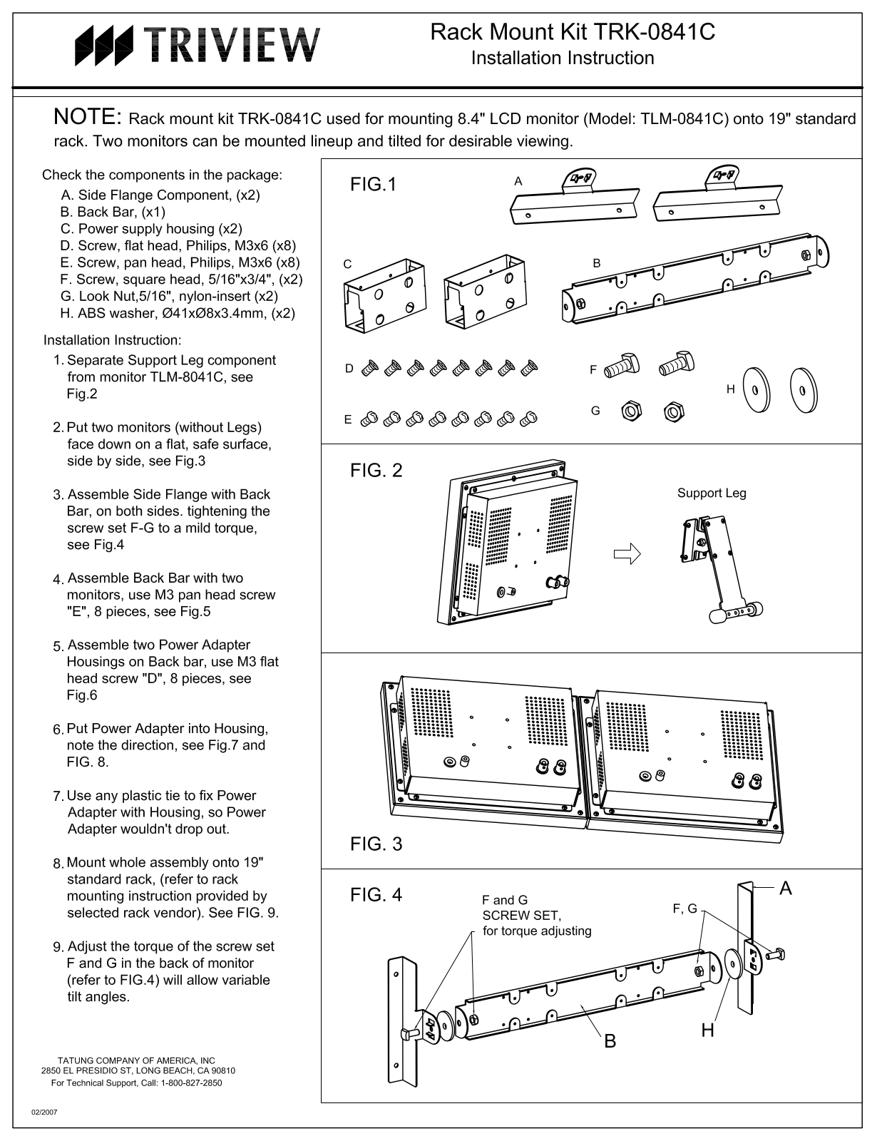 Tatung TRK-0841C User Manual