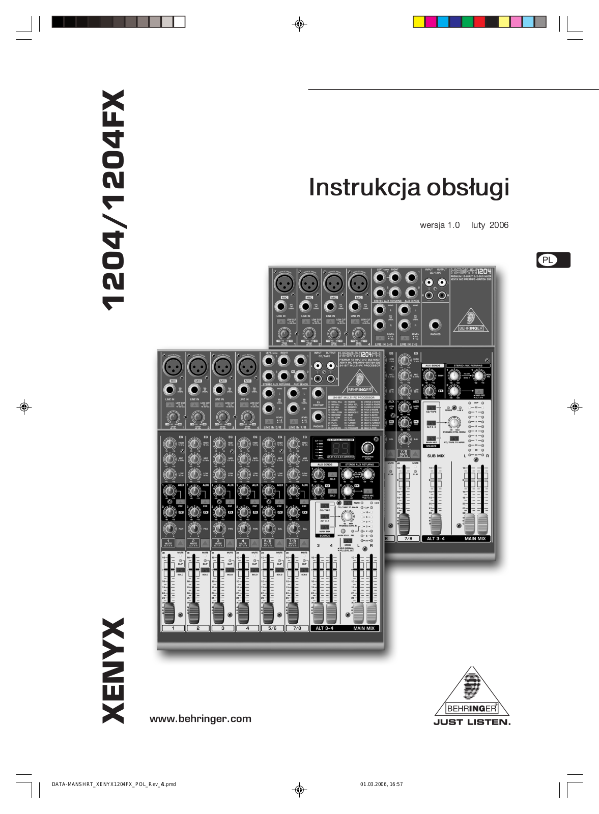Behringer 1204 Manual