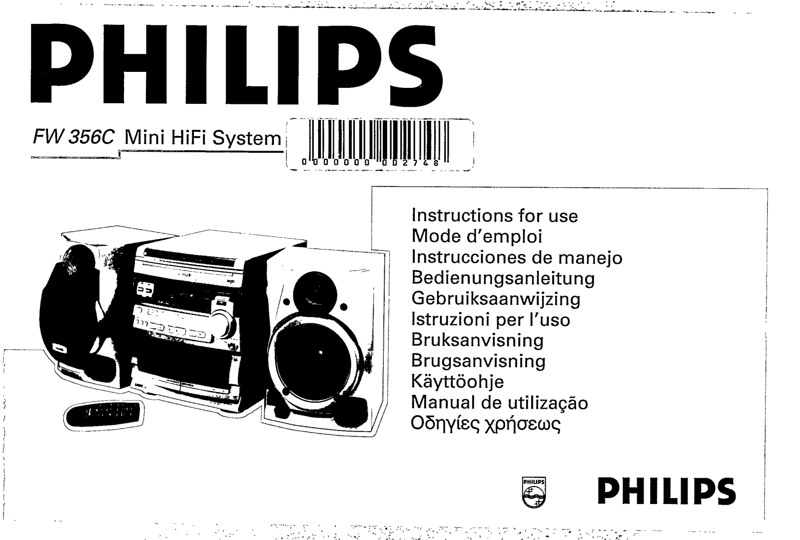 Philips FW356C/22, FW356C/21, FW356C/19 User Manual