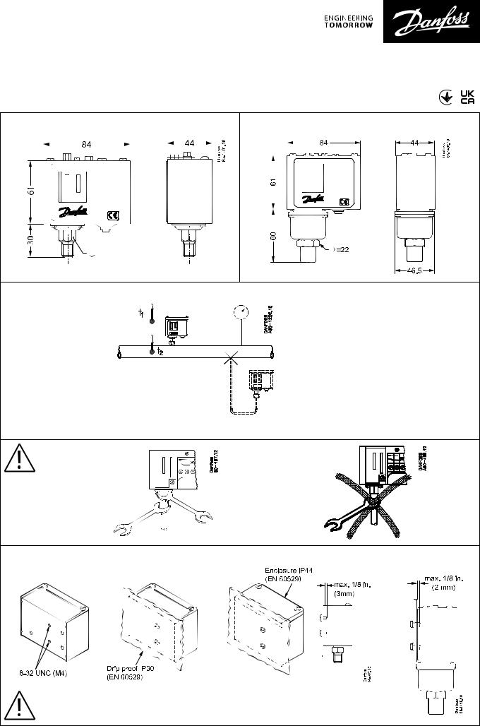 Danfoss KP 33, KP 34, KP 35, KP 36, KP 37 Installation guide