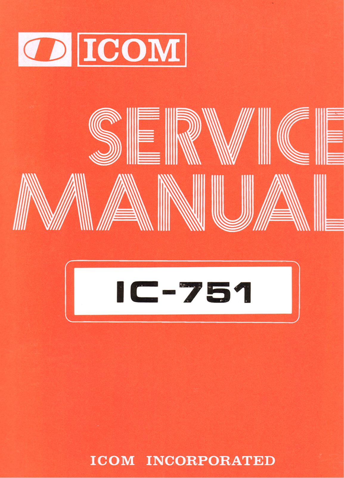 Icom IC-751 Service Manual