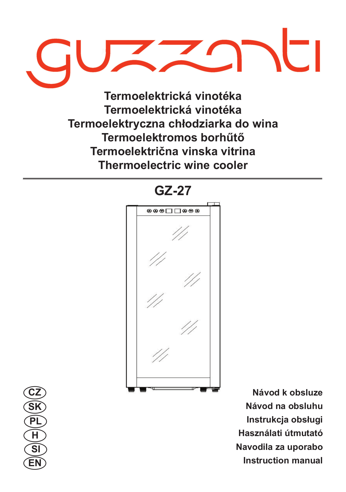 Guzzanti GZ 27 User Manual