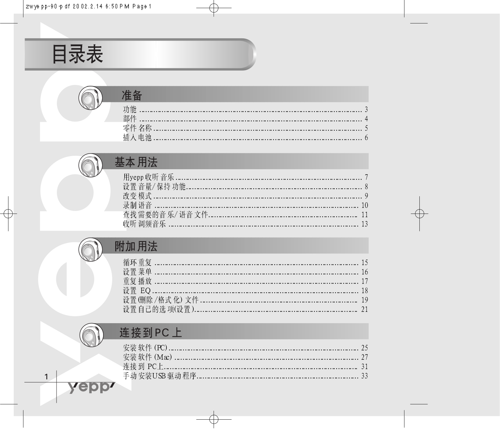 Samsung YP-90S User Manual