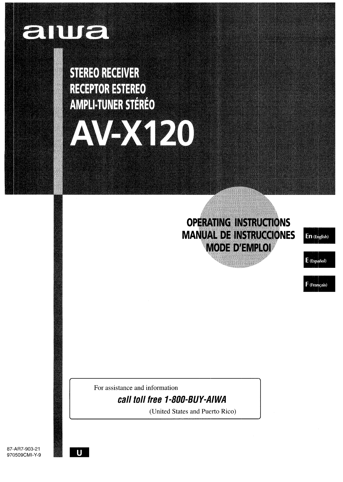 Sony AVX120 Operating Manual