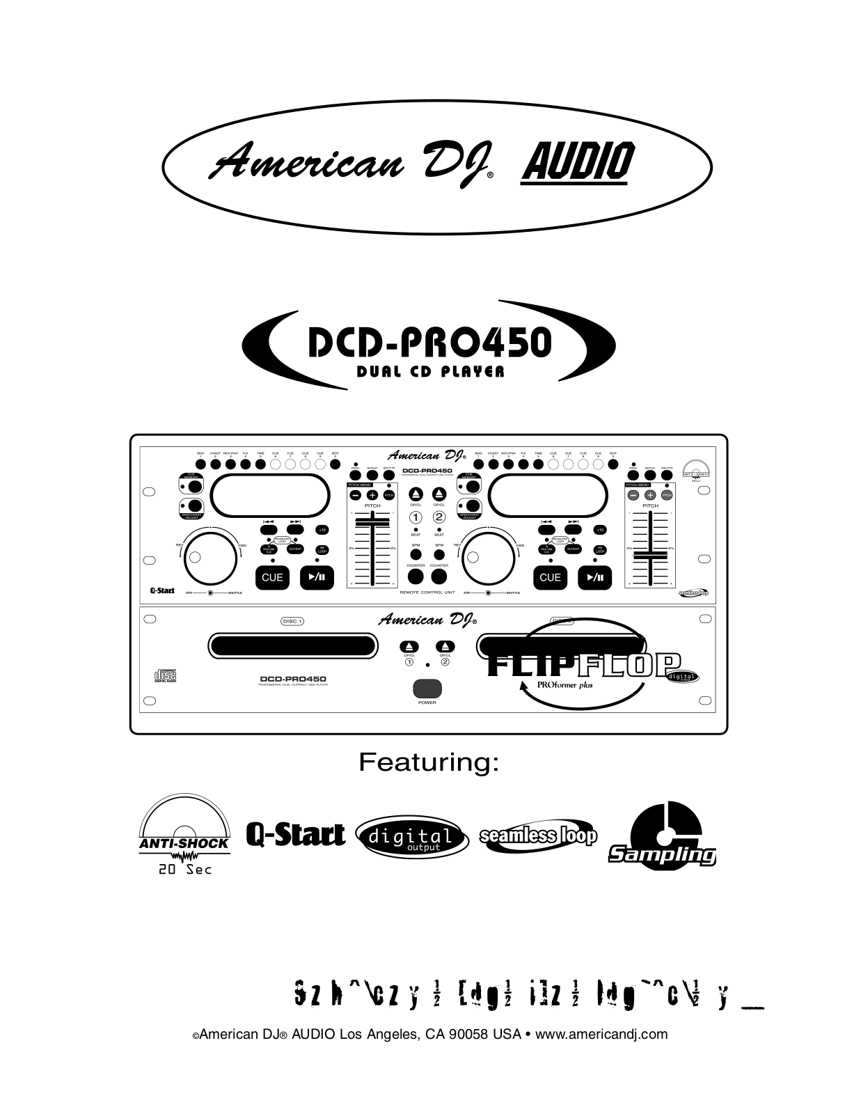 American DJ DCD-PRO450 User Manual