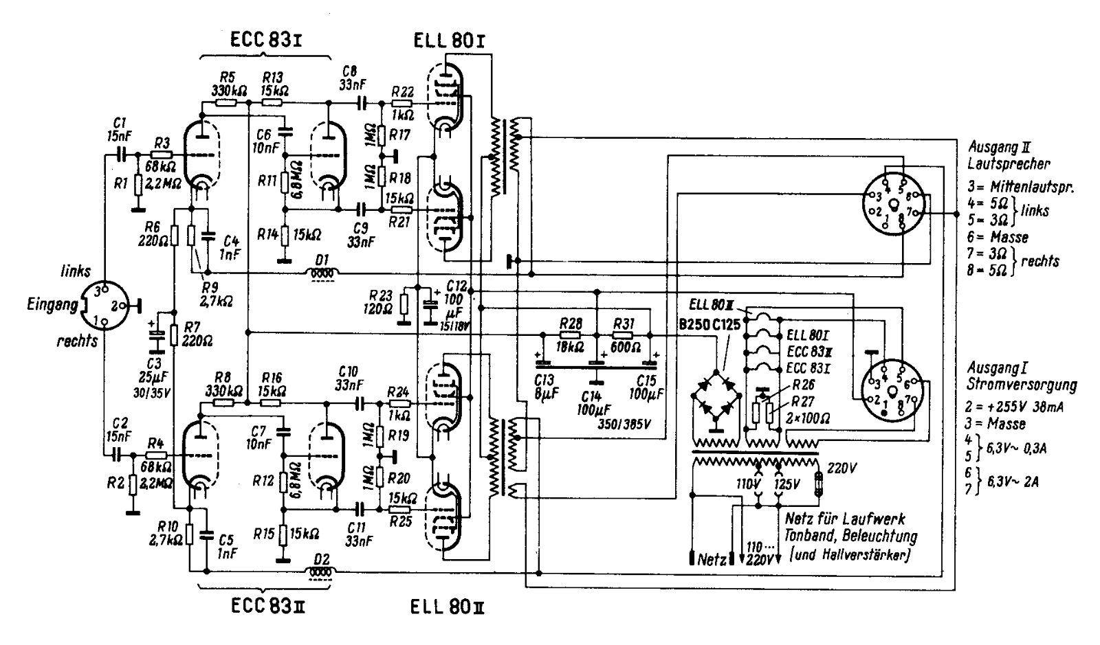 Grundig nf 1 schematic