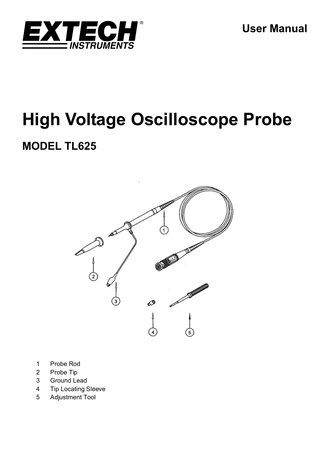 Extech TL625 Instruction Manual