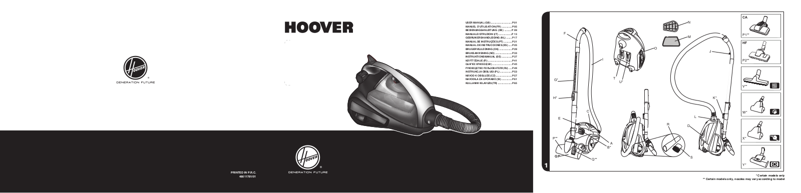 HOOVER TMI2015 User Manual