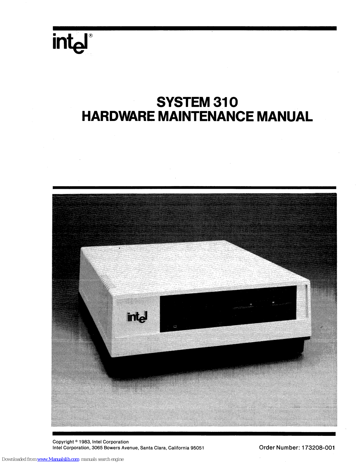 Intel System 310 Hardware Maintenance Manual