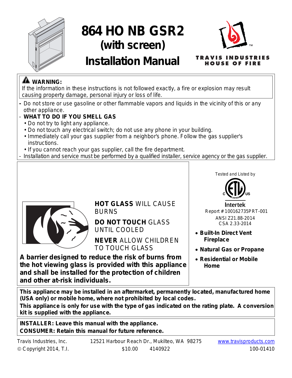 Avalon Firestyles HO GS2 User Manual