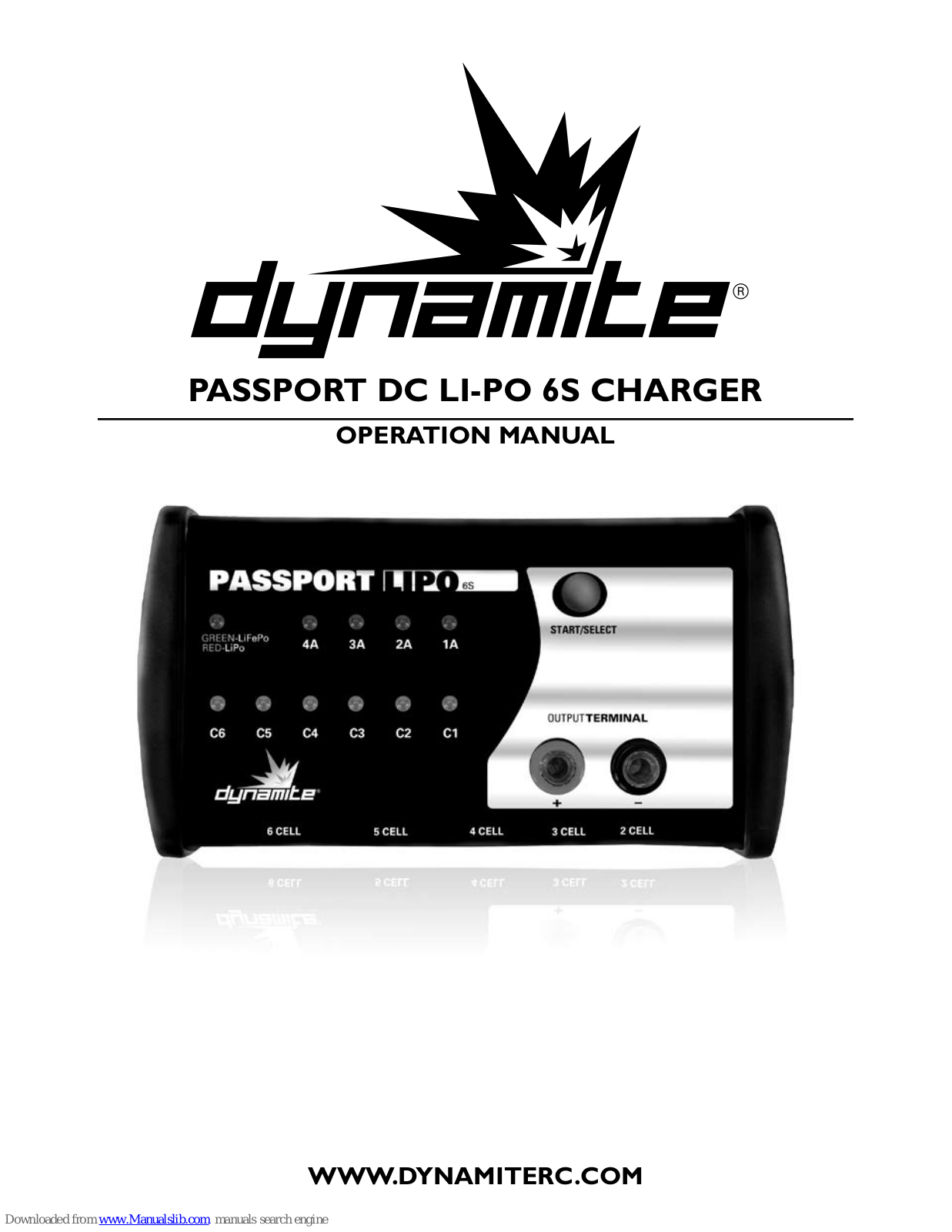 Dynamite DYN4065, DYN Passport LiPo 6S Operation Manual