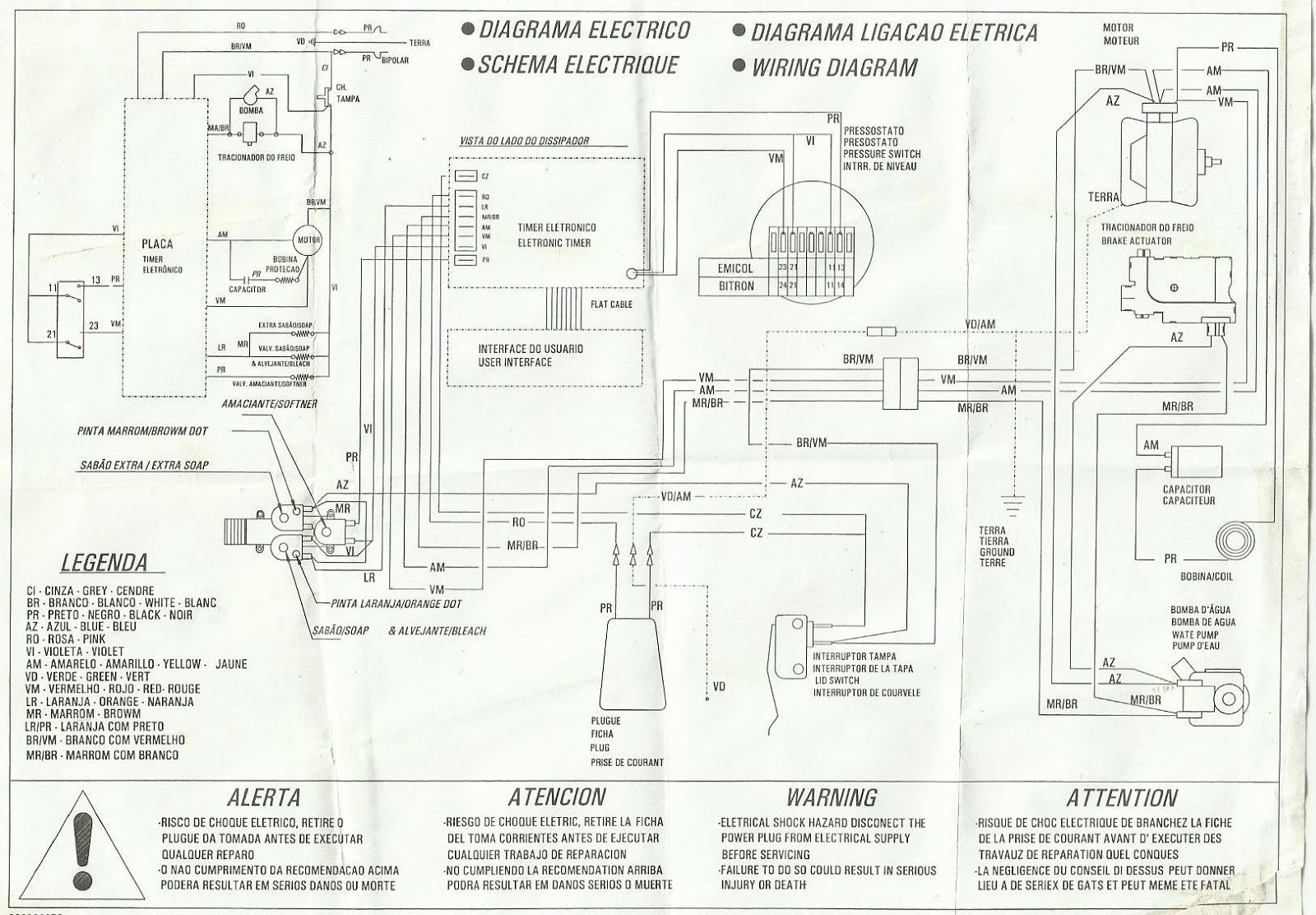 Brastemp BWM06A Schematic