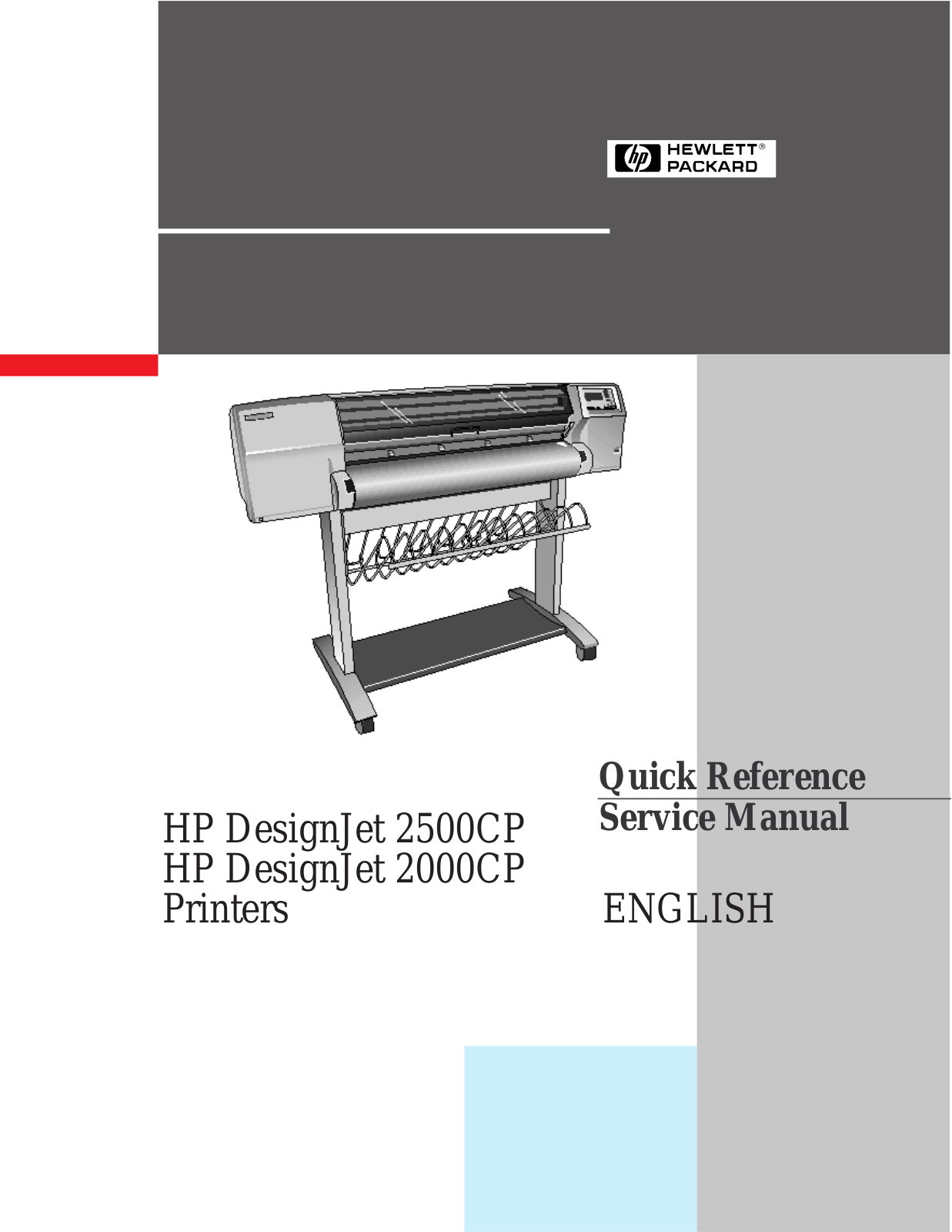 HP DESIGNJET 2500CP User Manual