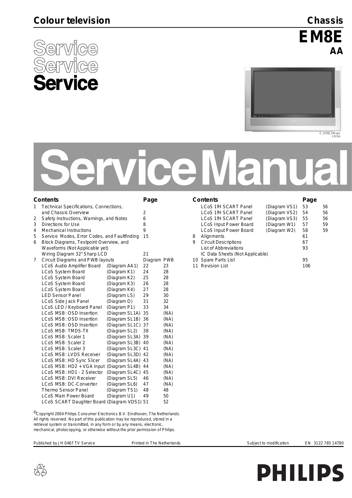 Philips EM8E Service Manual