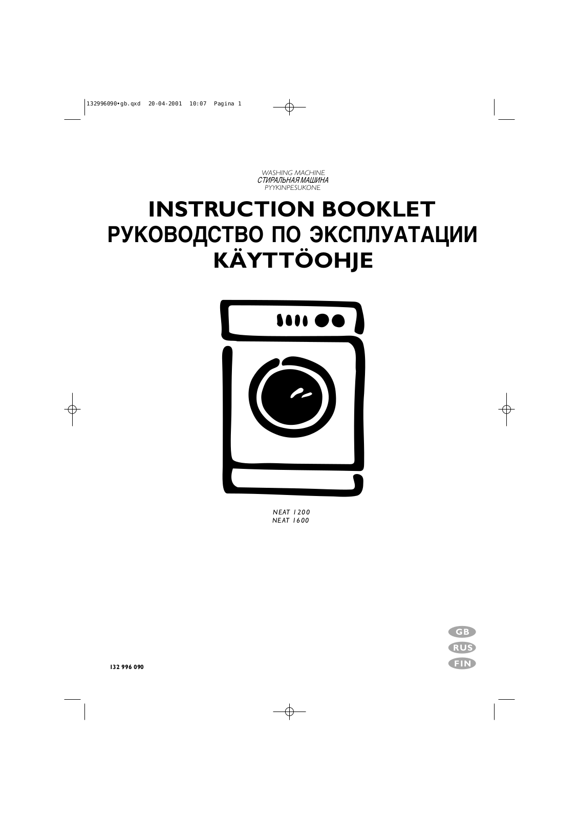 Electrolux NEAT 1600 User Manual