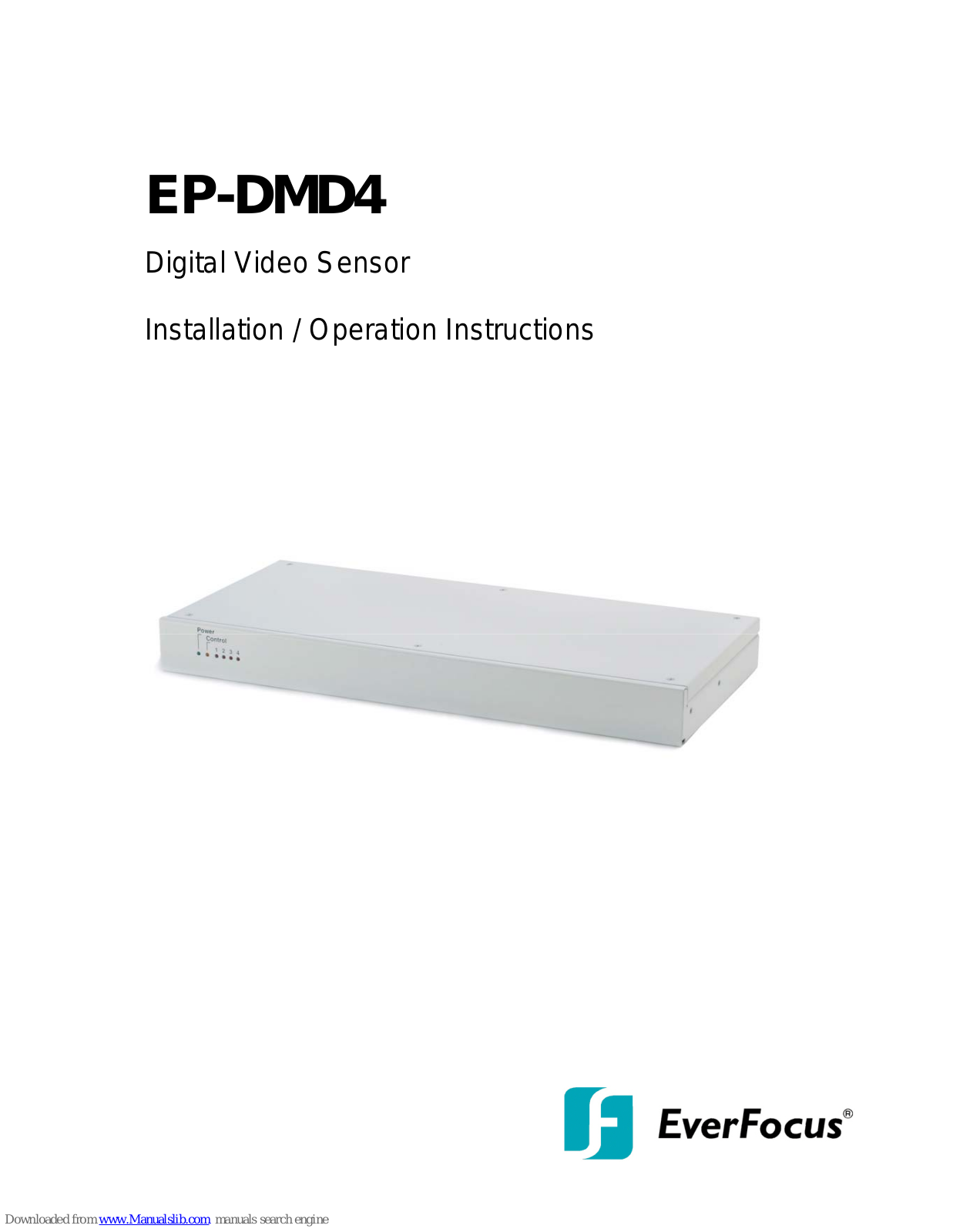 EverFocus EP-DMD4 Installation And Operation Instructions Manual