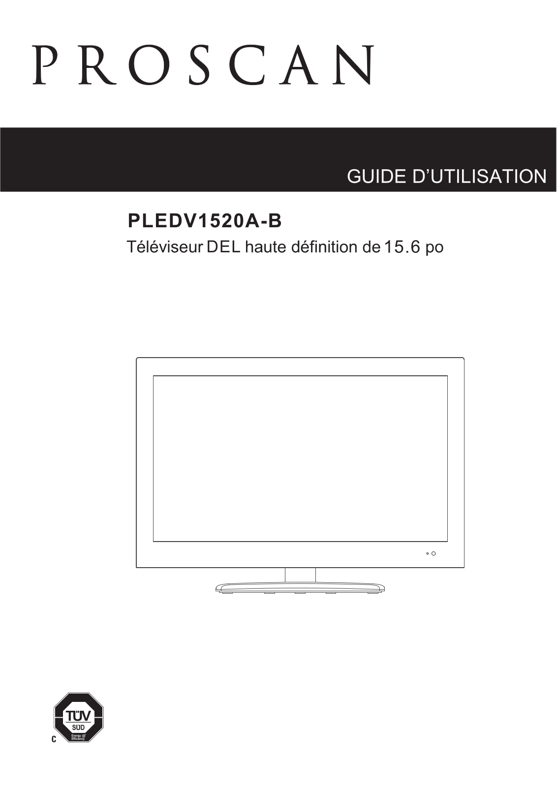 Curtis PLEDV1520A-B User Manual