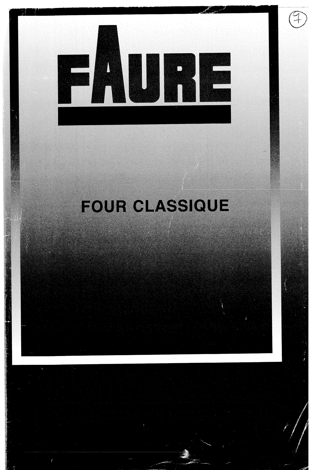 FAURE CFC412M1, CFC412W1, CFC544M2 User Manual