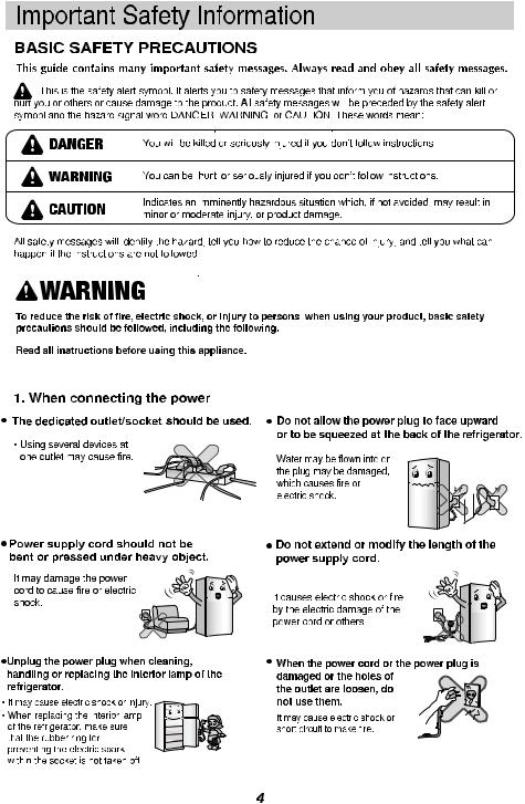 LG GL-B252VPZY Owner’s Manual